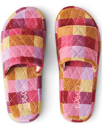 Load image into Gallery viewer, Kip &amp; Co - Tutti Frutti Quilted Velvet Adult Slippers
