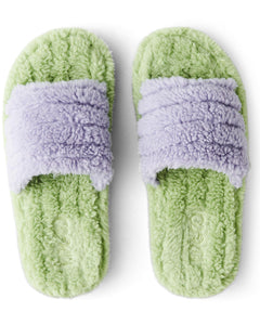 Kip & Co - Mint Gelato Quilted Sherpa Adult Slippers