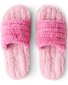 Kip & Co - Poochie Pink Quilted Sherpa Adult Slippers