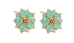Load image into Gallery viewer, Cluster Flower Studs - Pacific Opal
