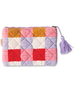 Load image into Gallery viewer, Kip &amp; Co - Velvet Cosmetics Purse - Summer Check
