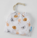 Load image into Gallery viewer, Animal Faces Muslin Bib Set
