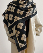 Load image into Gallery viewer, Floral Print Scarf - Black
