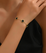 Load image into Gallery viewer, Flower Bracelet - Black
