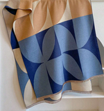 Load image into Gallery viewer, Geometric Print Scarf - Blue
