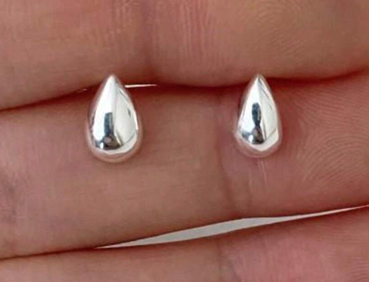 Sterling Silver Stud - Silver