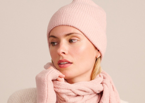 Knit Beanie - Blush