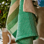 Load image into Gallery viewer, Sage and Clare - Delano Stripe Tea Towel - Perilla
