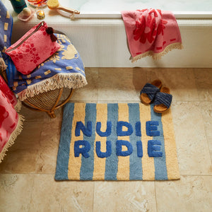 Sage and Clare - Ira Nudie Bath Mat - Blue Jean