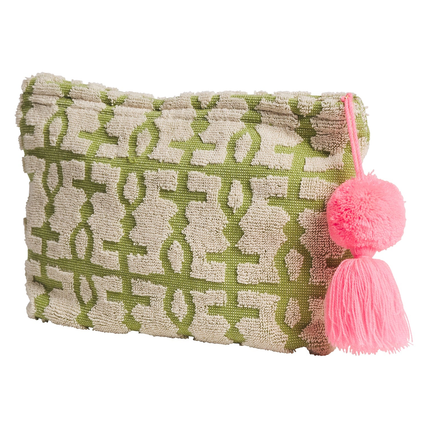 Sage and Clare - Amata Terry Pouch - Palm