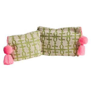 Sage and Clare - Amata Terry Pouch - Palm