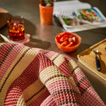 Load image into Gallery viewer, Sage and Clare - Ishani Stripe Tea Towel - Posy
