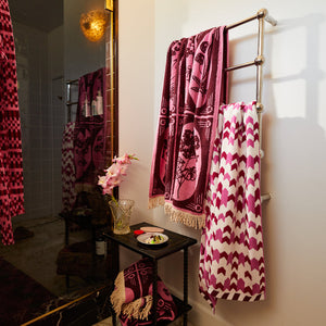 Sage and Clare - Gigi Bath Sheet - Cosmo Pink