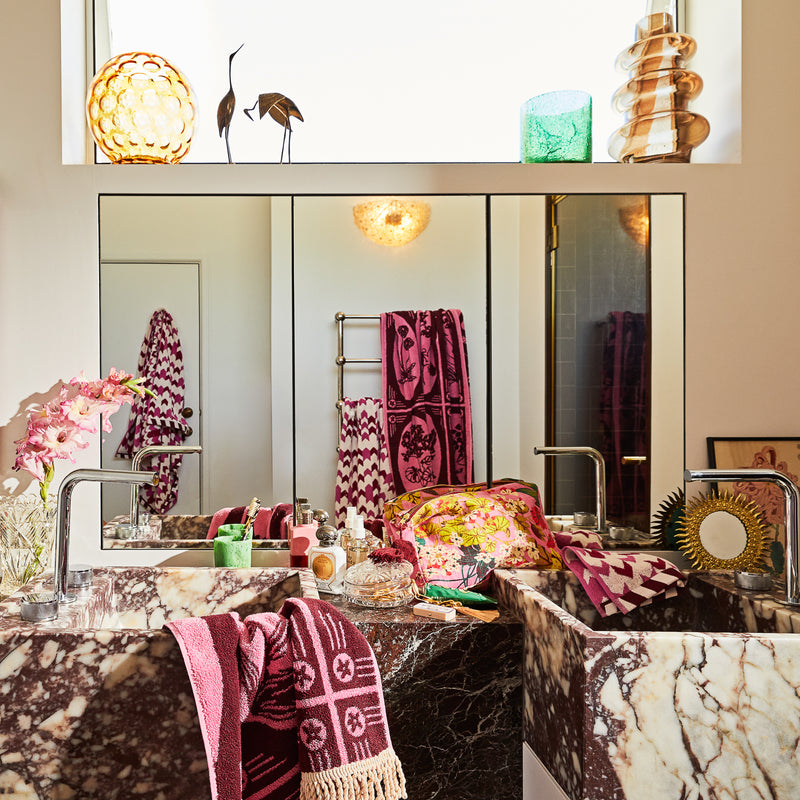 Sage and Clare - Gigi Bath Sheet - Cosmo Pink