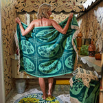 Load image into Gallery viewer, Sage and Clare - Gigi Bath Sheet - Emerald
