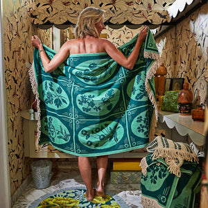 Sage and Clare - Gigi Bath Sheet - Emerald
