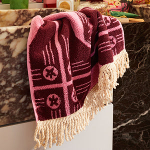 Sage and Clare - Gigi Hand Towel - Cosmo Pink