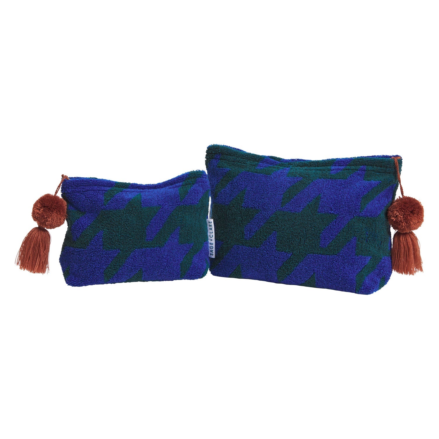 Sage and Clare - Vinita Terry Pouch - Lapis