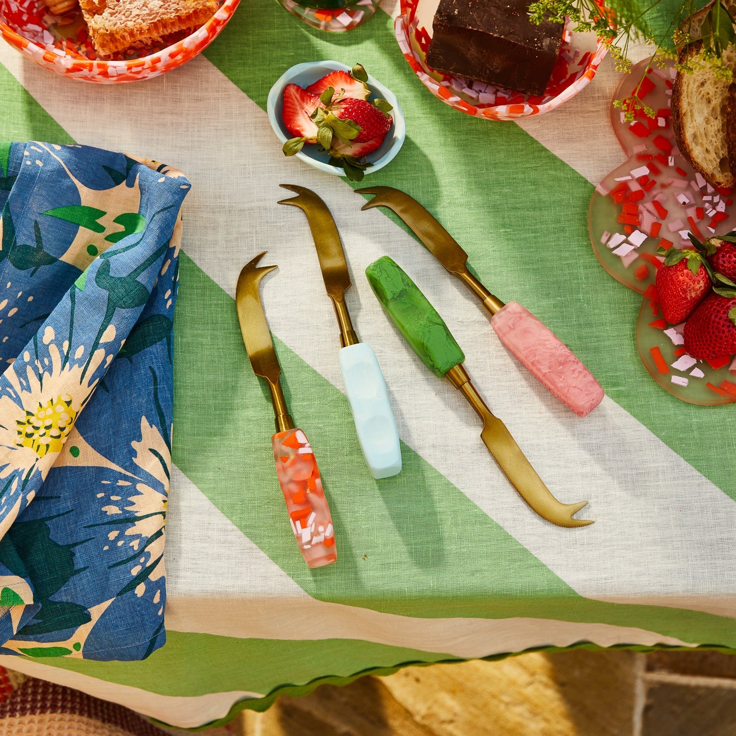 Sage and Clare - Penny Cheese Knife - Peony