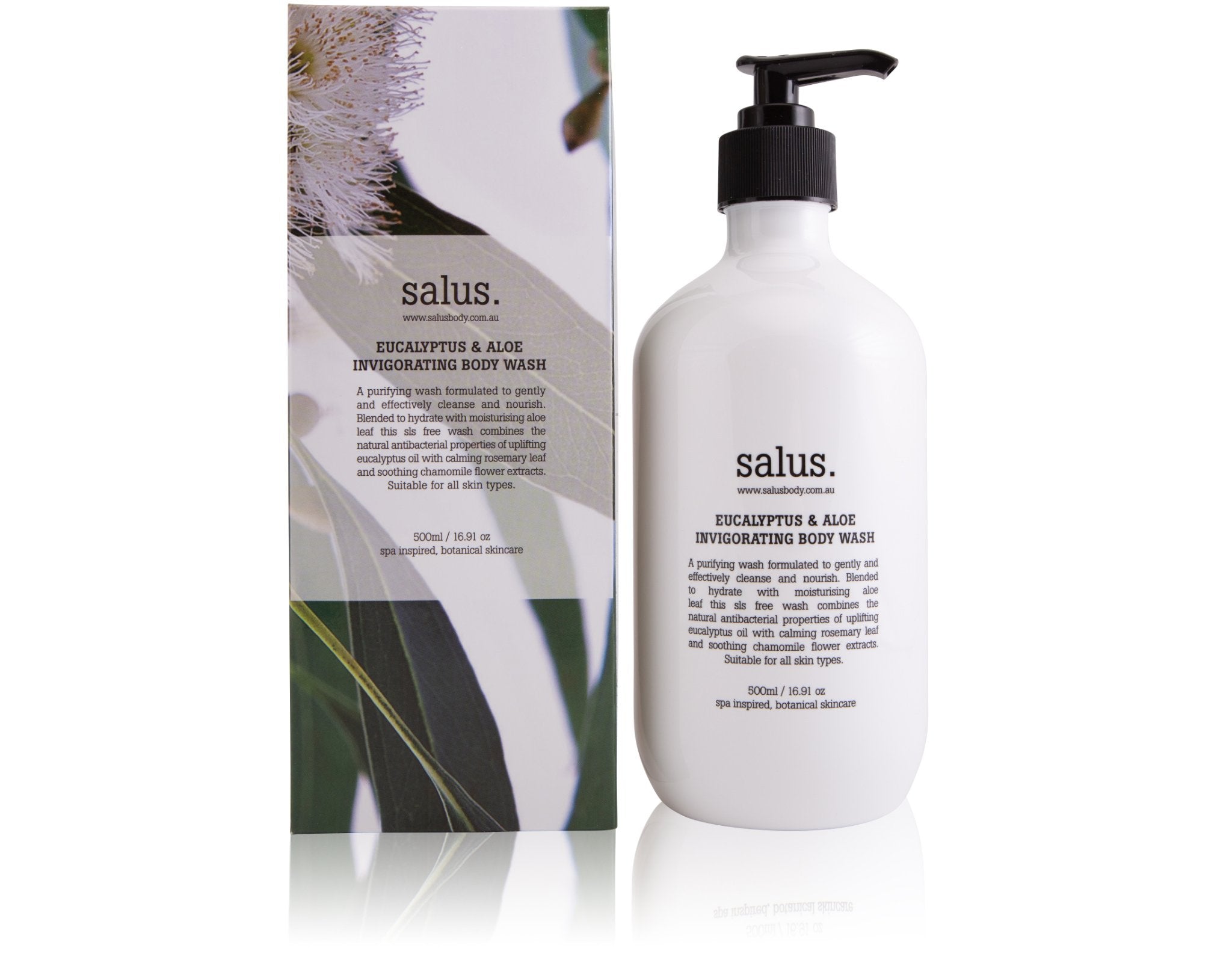 Salus Body - 500ml Eucalyptus & Aloe Invigorating Body Wash