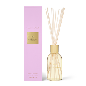 Glasshouse Fragrances 250ml Diffuser - A TAHAA AFFAIR - Vanilla Caramel