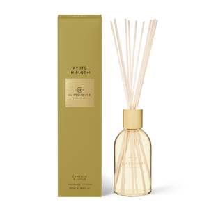 Glasshouse Fragrances 250ml Diffuser - KYOTO IN BLOOM - Camellia & Lotus