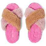 Load image into Gallery viewer, Kip &amp; Co - Roses and Chocolate Boucle Adult Slippers
