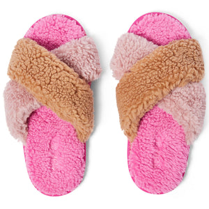 Kip & Co - Roses and Chocolate Boucle Adult Slippers