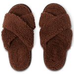 Load image into Gallery viewer, Kip &amp; Co - Burnt Toast Boucle Adult Slippers
