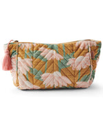 Load image into Gallery viewer, Kip &amp; Co - Velvet Toiletry Bag - Daisy Bunch Mustard
