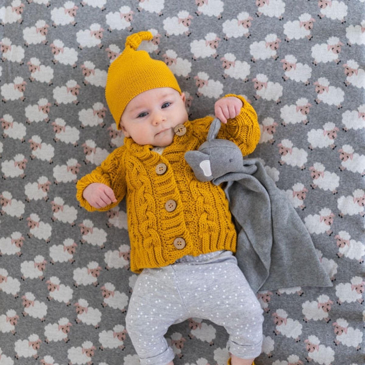 Di Lusso Living - Molly Baby Hat - Mustard
