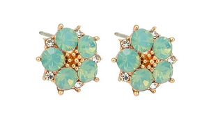 Cluster Flower Studs - Pacific Opal