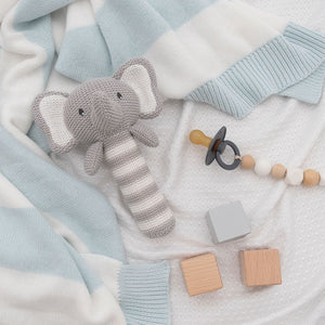 Knitted Squeaker - Ezra Elephant