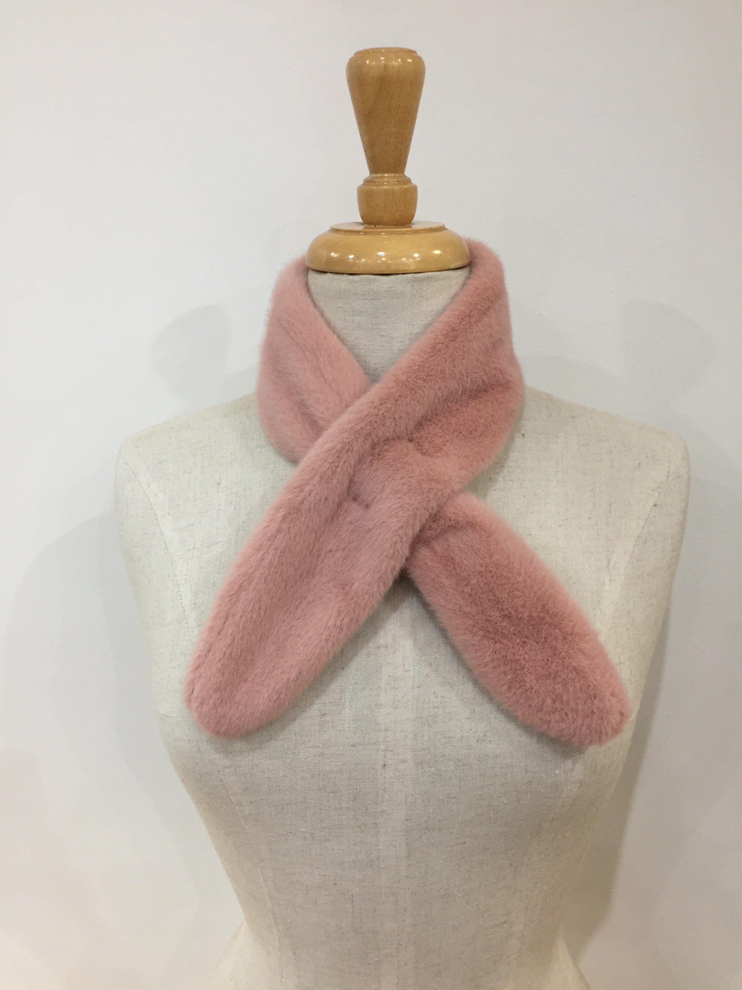 Faux Fur Collar - Blush Pink