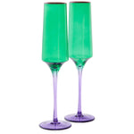 Load image into Gallery viewer, Kip &amp; Co - Jaded Champagne Glass - Set of 2
