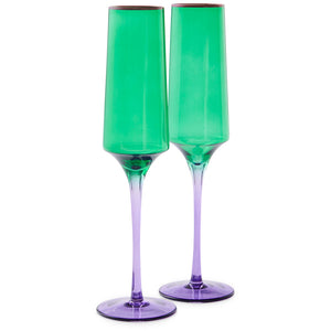 Kip & Co - Jaded Champagne Glass - Set of 2