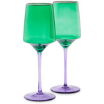 Load image into Gallery viewer, Kip &amp; Co - Jaded Vino Glass - Set of 2
