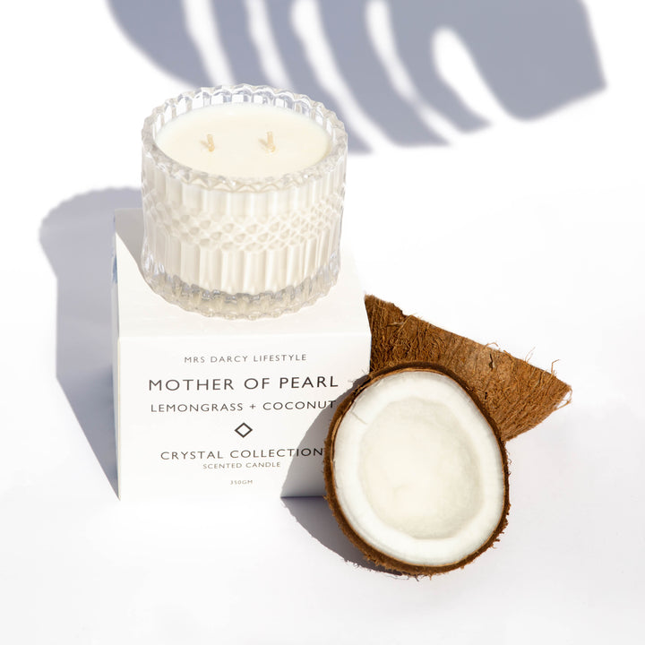 Mrs Darcy - Candle - Mother Of Pearl - Lemongrass + Coconut