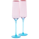 Load image into Gallery viewer, Kip &amp; Co - Rose With A Twist Champagne Glass - Set of 2
